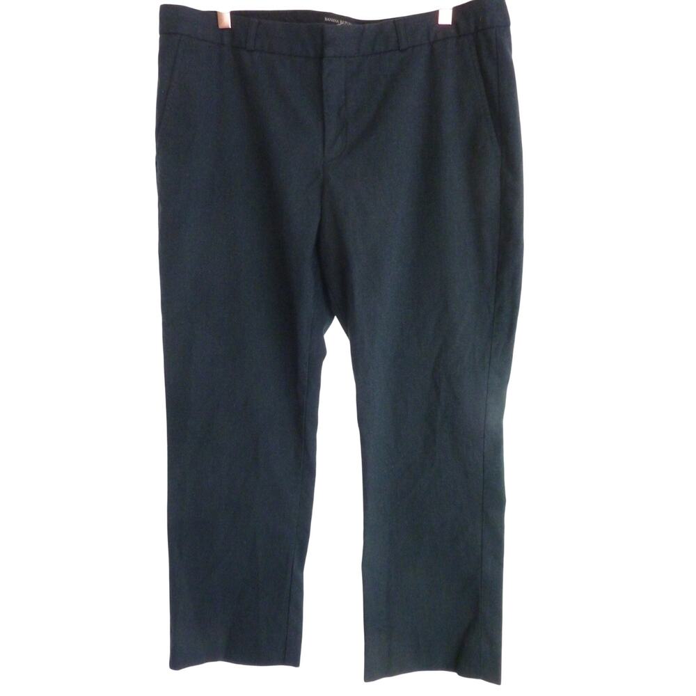 Banana Republic Reagan Pants Womens 14 Petite Black Trousers 14P